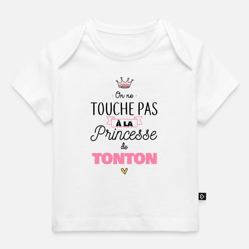 Princesse de tonton - T-shirt Premium bébé bio - blanc