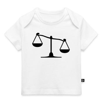 Waage - Baby Premium Organic T-Shirt - Weiß - Vorne