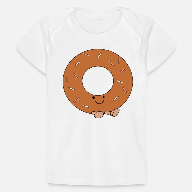 Süßer Comic-Doughnut Baby Premium Organic T-Shirt