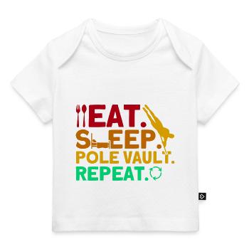 Stabspringen Leichtathletik Stabhochsprung - Baby Premium Organic T-Shirt - Weiß - Vorne