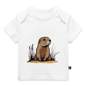 Murmeltier - Baby Premium Organic T-Shirt - Weiß - Vorne