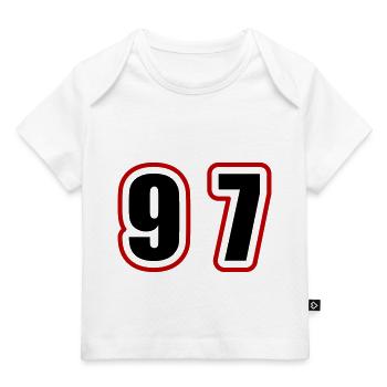 97 Number College - Baby Premium Organic T-shirt - white - Front