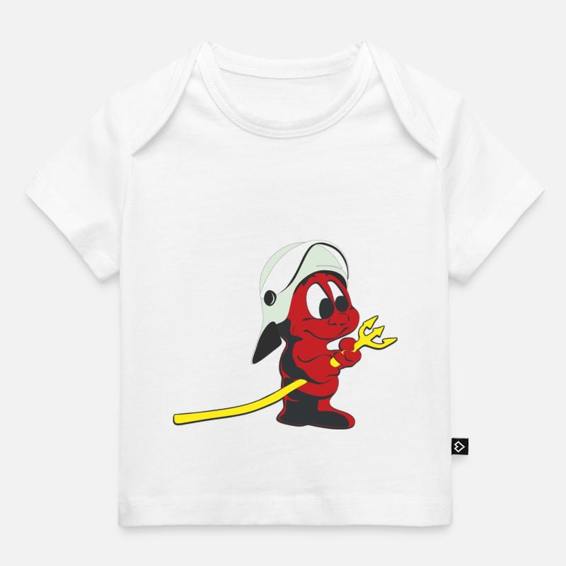 pompier - T-shirt Premium bébé bio - blanc