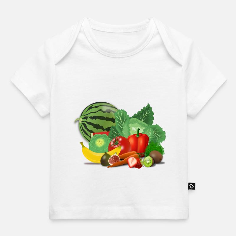 fruits 155616 1280 - T-shirt Premium bébé bio - blanc