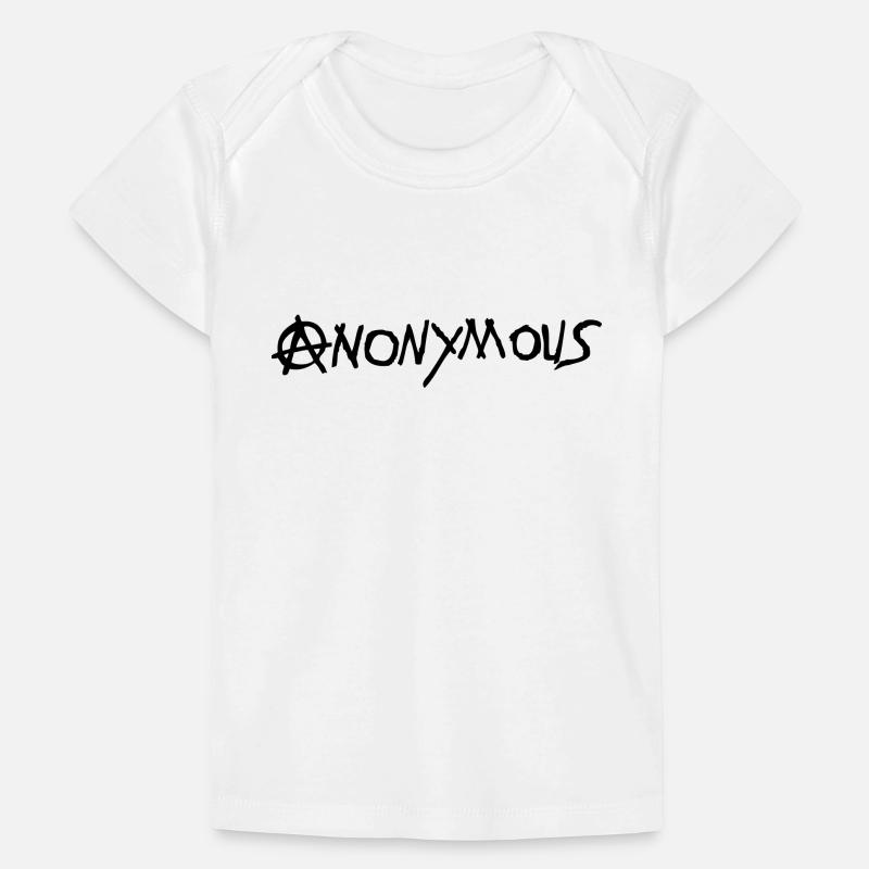 logo anarchy anonymous T-shirt Premium bébé bio
