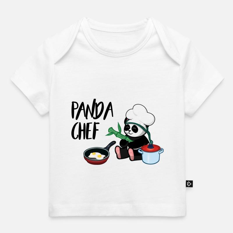 Panda Koch - T-shirt Premium bébé bio - blanc