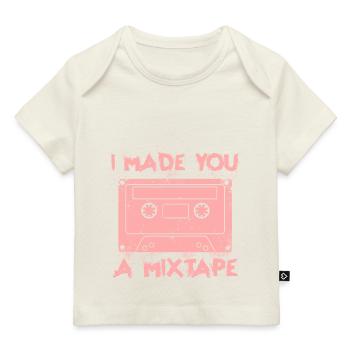 Je t’ai fait une mixtape, ambiance vintage rétro des années 80 - T-shirt Premium bébé bio - marine foncé - Devant