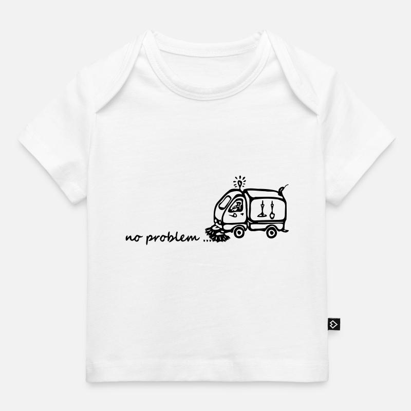 Balayeuse - no problem - T-shirt Premium bébé bio - blanc