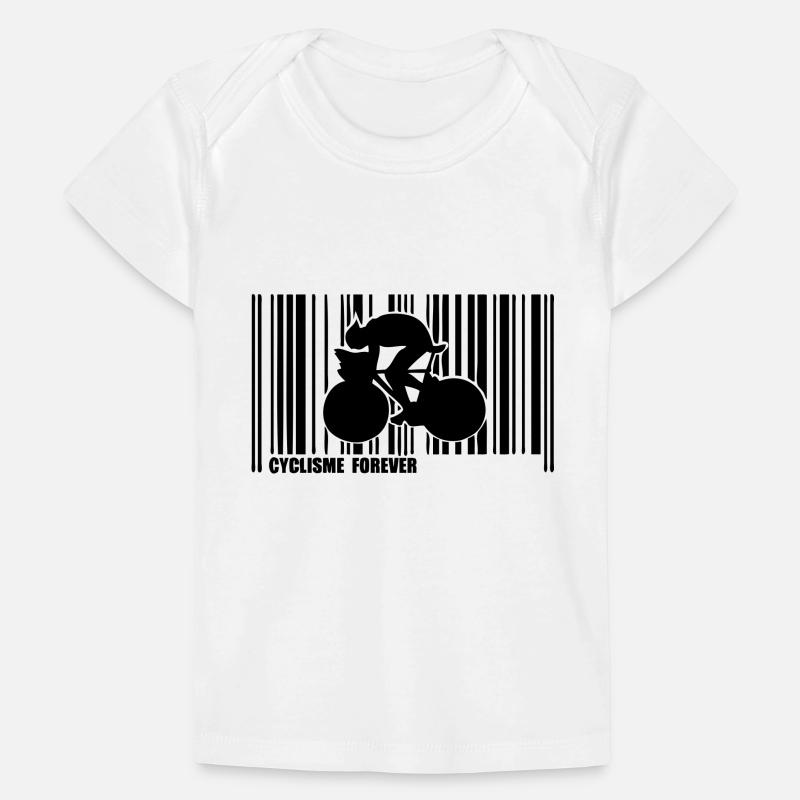 code barre cyclisme T-shirt Premium bébé bio