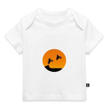 Biker - T-shirt Premium bébé bio - blanc - Devant