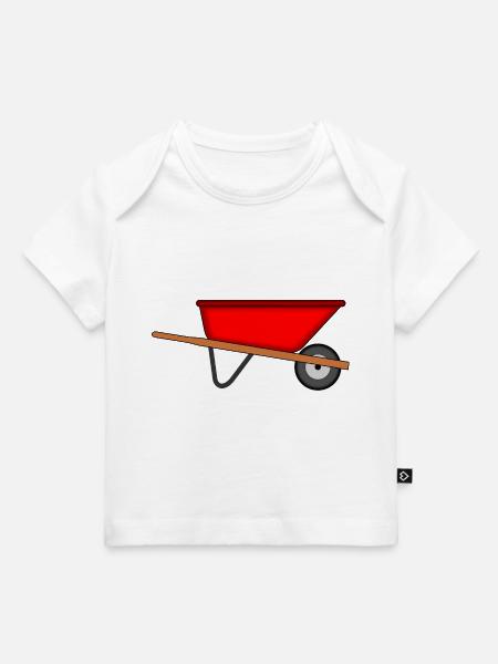 Schubkarre Garten Gärtner - Baby Premium Organic T-Shirt - Weiß