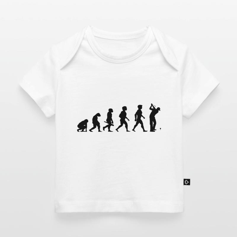 Evolution Golf Golfer Golfspieler Golfplatz Baby Premium Organic T-Shirt