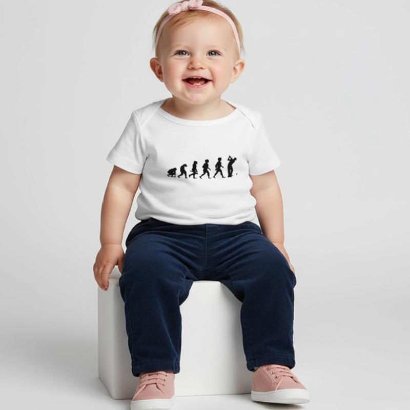 Evolution Golf Golfer Golfer Golf Course Baby Premium Organic T-shirt