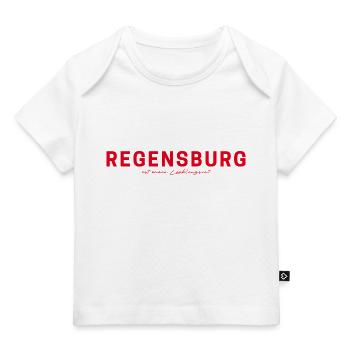T-shirt Regensburg – Perfetta per i fan - T-shirt Premium neonato bio - bianco - Fronte