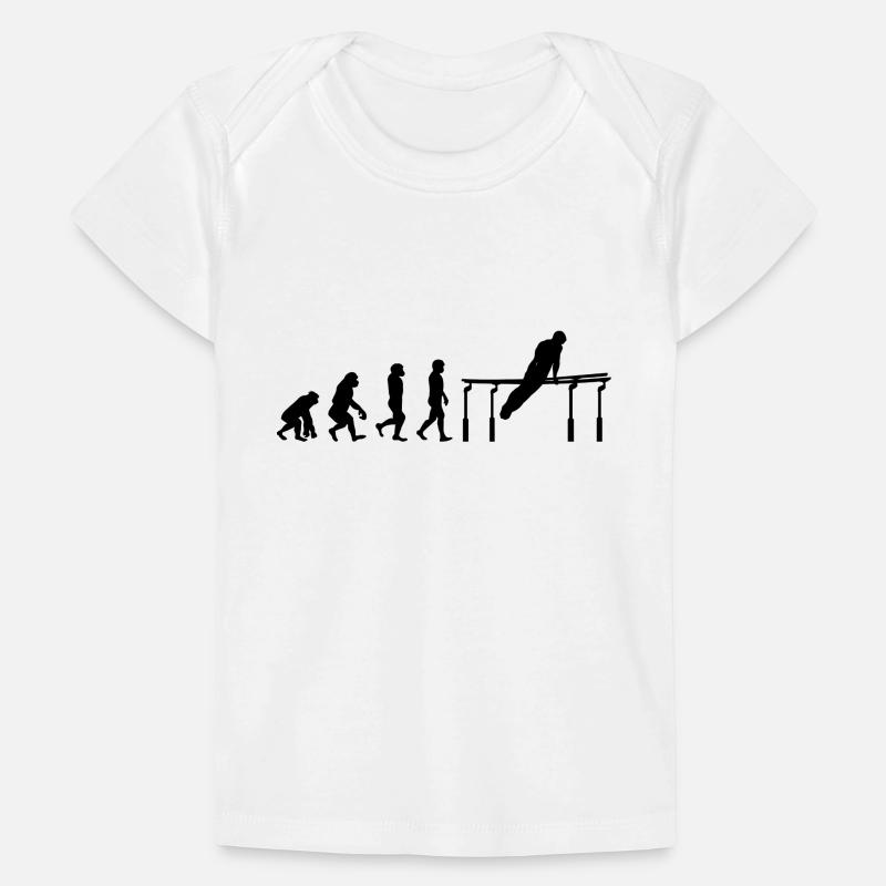 Artistic Gymnastic Parallel Bars Gymnast Evolution Baby Premium Organic T-shirt
