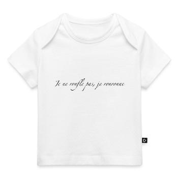 Je ne ronfle pas - T-shirt Premium bébé bio - blanc - Devant