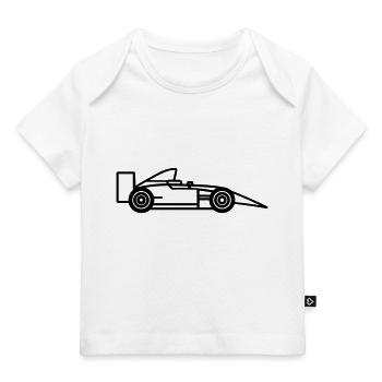 Race Car - Baby Premium Organic T-shirt - white - Front