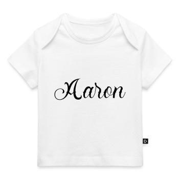 aaron - Baby Premium Organic T-Shirt - Weiß - Vorne