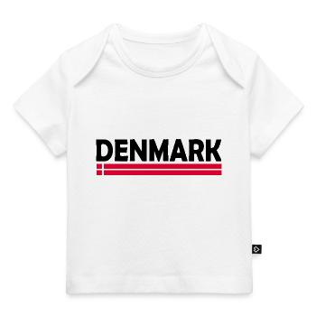 Drapeau du Danemark - T-shirt Premium bébé bio - blanc - Devant