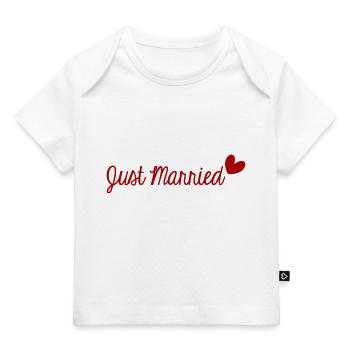 GERADE VERHEIRATET. ES LEBE DIE MARYS. JUNGGESELLINNENABSCHIED. ST. VALENTIN - Baby Premium Organic T-Shirt - Weiß - Vorne