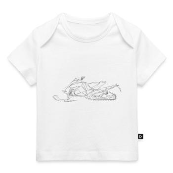 Motoneige motoneige - T-shirt Premium bébé bio - blanc - Devant