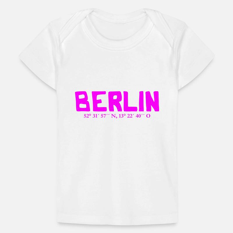 Coordonnées de Berlin - Latitude - Longitude T-shirt Premium bébé bio