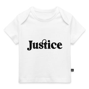 Design Justice Word - Baby Premium Organic T-Shirt - Weiß - Vorne