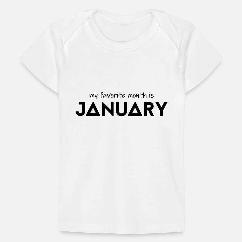 Mon mois préféré est janvier T-shirt Premium bébé bio