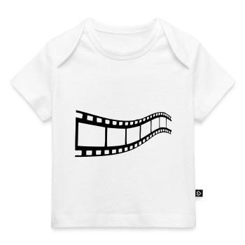 bande cinema - T-shirt Premium bébé bio - blanc - Devant