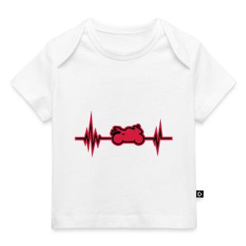 motorrad puls - Baby Premium Organic T-Shirt - Weiß - Vorne