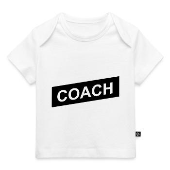 coach black up - T-shirt Premium bébé bio - blanc - Devant