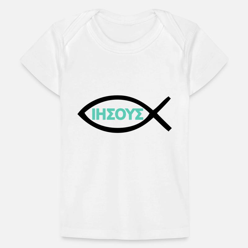 Jésus-Christ Poisson Christ Symbole du christianisme T-shirt Premium bébé bio