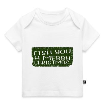Fun Fish Hook Carolina Fish sous l’arbre - T-shirt Premium bébé bio - blanc - Devant