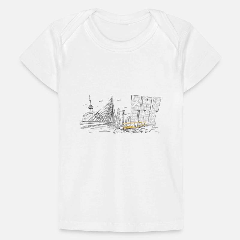 Illustration de la ligne d’horizon de Rotterdam T-shirt Premium bébé bio