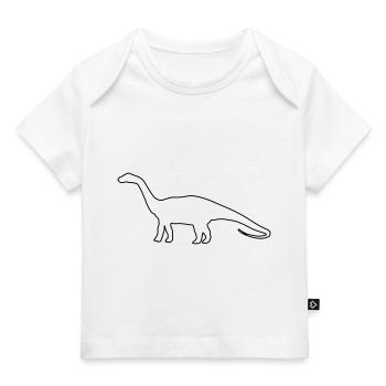 dino - Baby Premium Organic T-Shirt - Weiß - Vorne