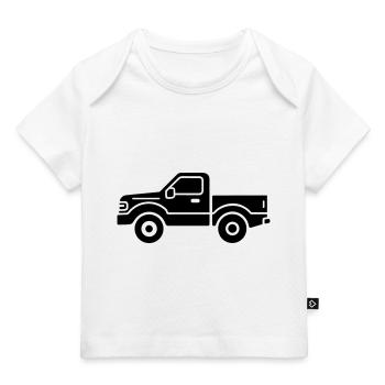 Lkw - Baby Premium Organic T-Shirt - Weiß - Vorne