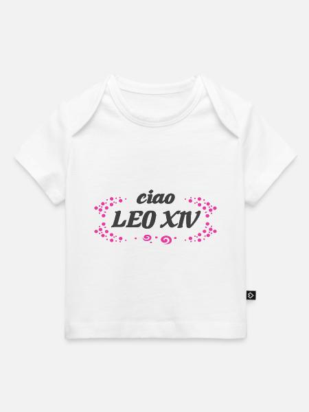 ciao Leo XIV - Baby Premium Organic T-Shirt - Weiß