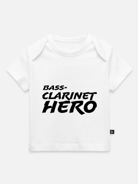 Bass Clarinet Hero - Baby Premium Organic T-shirt - white