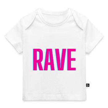 Rave - Baby Premium Organic T-Shirt - Weiß - Vorne
