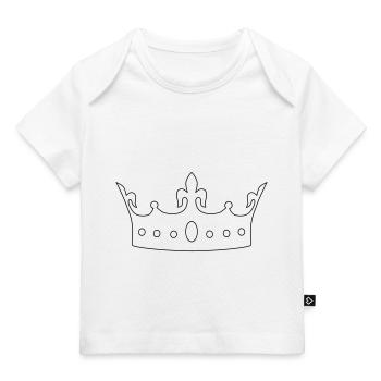 krone 2 - Baby Premium Organic T-Shirt - Weiß - Vorne