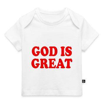 god is great - T-shirt Premium bébé bio - blanc - Devant
