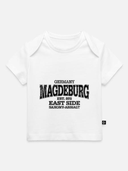 Magdeburg black (oldstyle) - Baby Premium Organic T-Shirt - Weiß
