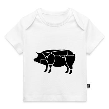 boucher ou de charcutier_b1 - T-shirt Premium bébé bio - blanc - Devant