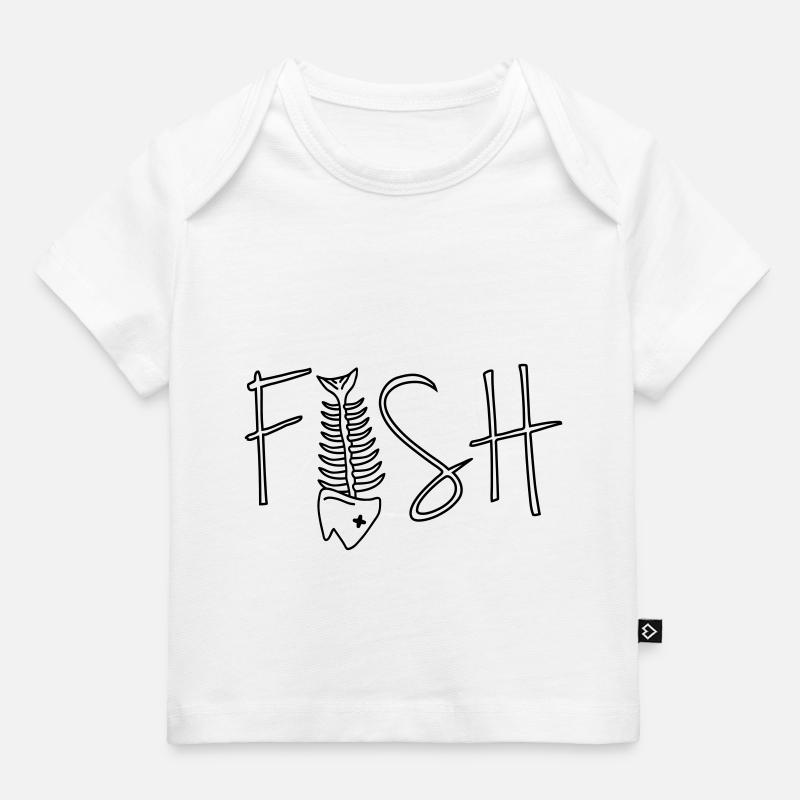 Fish - T-shirt Premium bébé bio - blanc