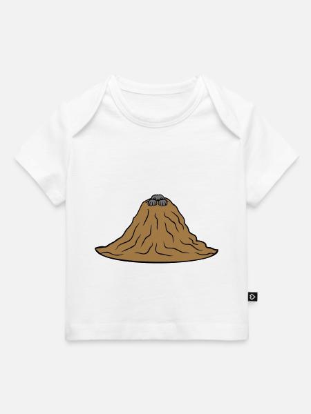 Maulwurf Hügel Berg - Baby Premium Organic T-Shirt - Weiß