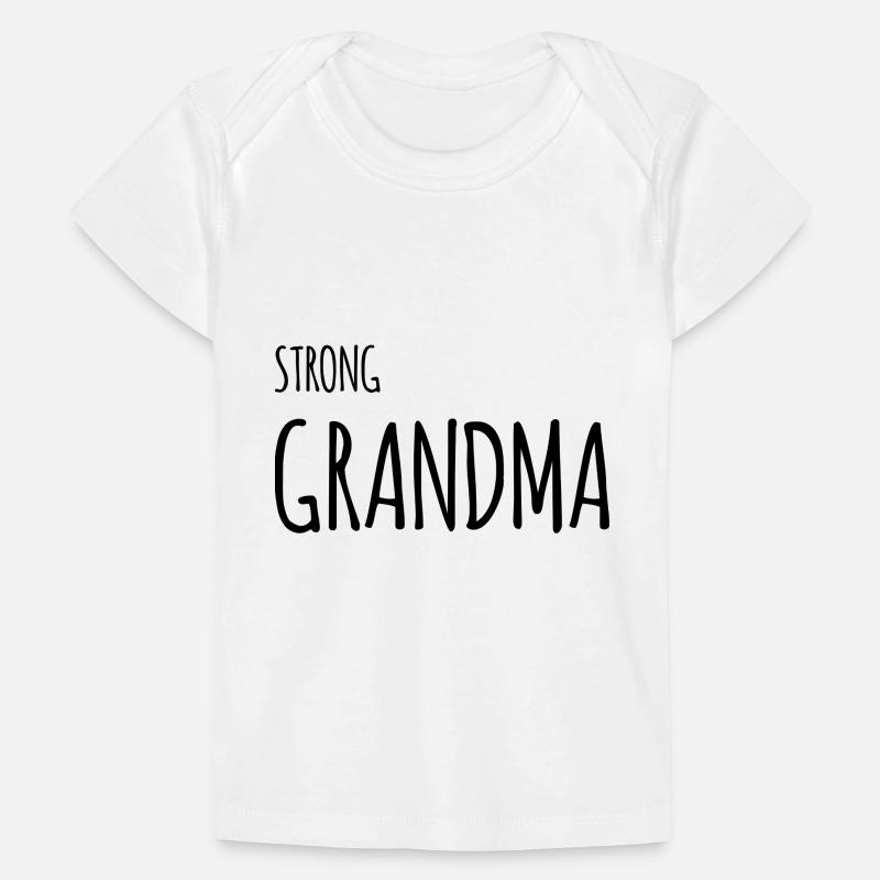Strong Grandma Comic noir T-shirt Premium bébé bio