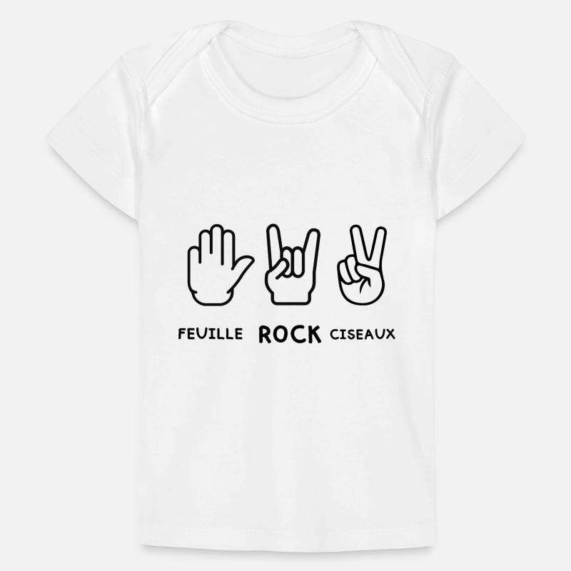 feuille rock ciseaux T-shirt Premium bébé bio