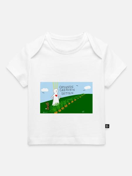 Gesunde Grenzen setzen. - Baby Premium Organic T-Shirt - Weiß