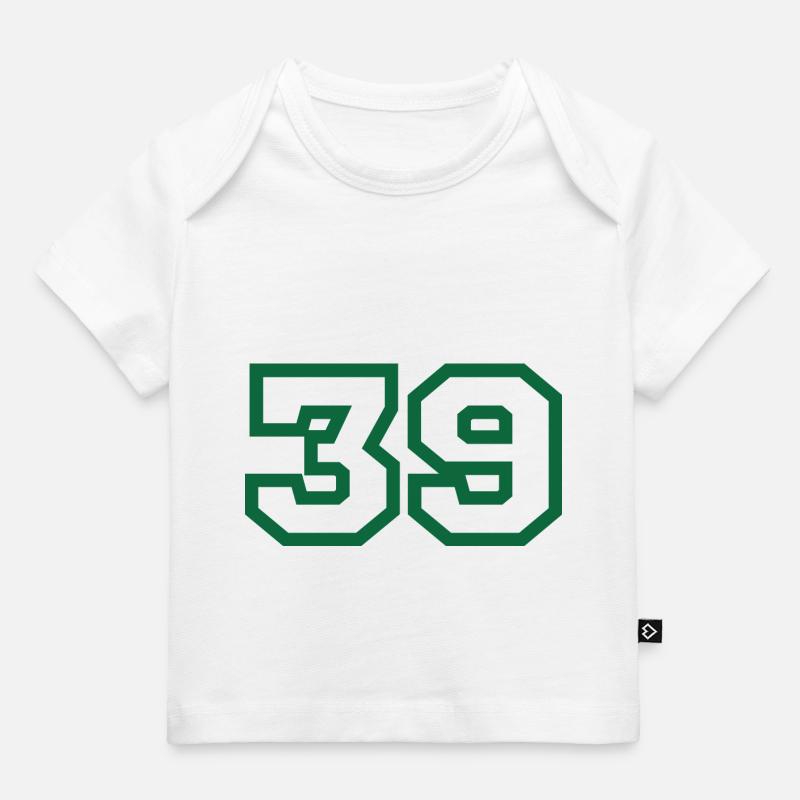 Numéro 39 sport vert - T-shirt Premium bébé bio - blanc
