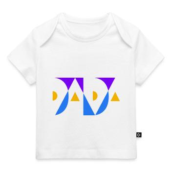 DADA mit Farbauswahl - Baby Premium Organic T-Shirt - Weiß - Vorne